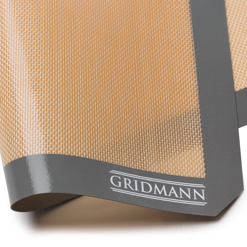 GRIDMANN Pro Silicone Baking Mat - Set of 2 Non-Stick Half Sheet (16-1/2" x 11-5/8") Food Safe Tray Pan Liners - Image 5